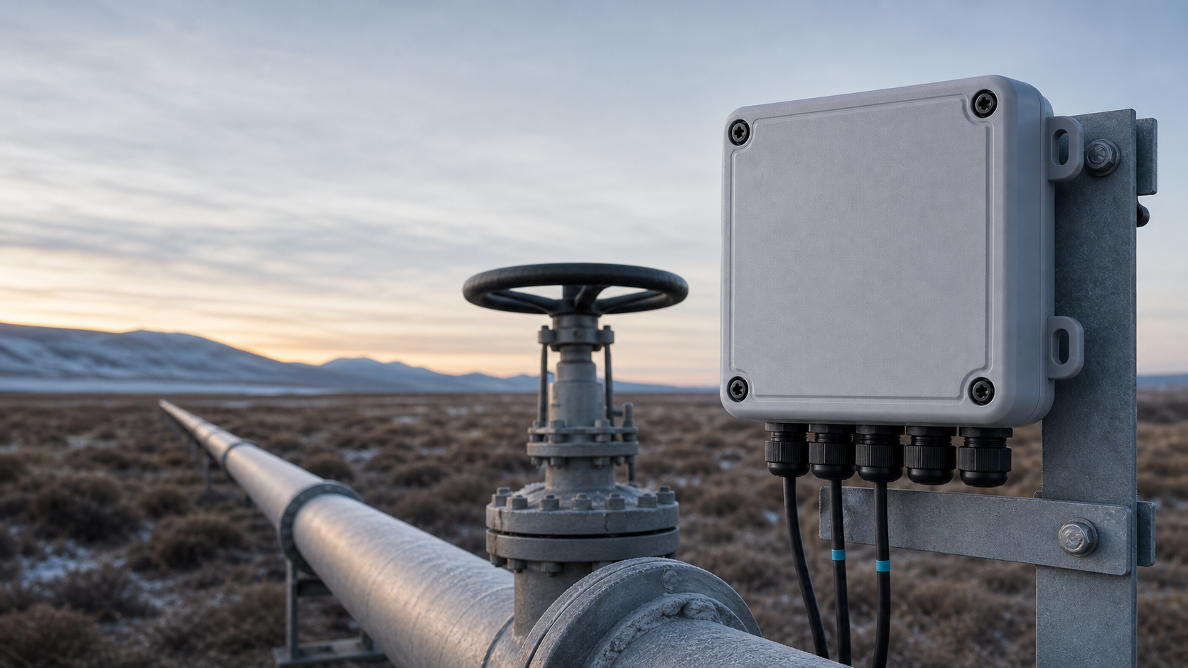 Integranode installed on remote pipeline infrastructure